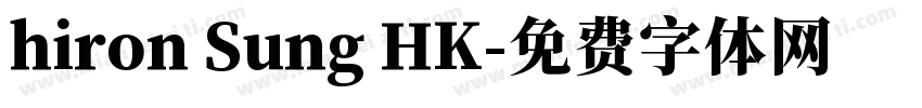 hiron Sung HK字体转换